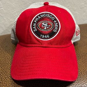 New Era NFL San Francisco Vintage 49ers 1946 Red Baseball Trucker Adjustable Cap